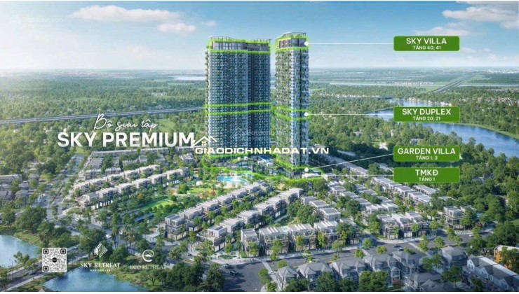 Ra mắt siêu phẩm Sky Premium: Bao gồm căn hộ sky duplex, shophouse khối đế, căn hộ gargen villa, căn hộ sky villa Eco Retreat