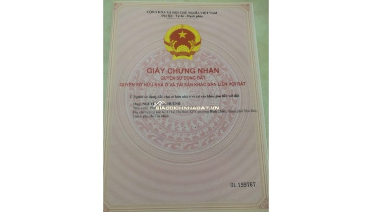 Bán nhà 2 lầu hẻm xe hơi lớn số 67/11 Lê Thị Hoa TP Thủ Đức