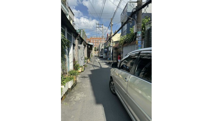 Biệt thự phố 8x17m 3tầng 6PN hẻm xe hơi Trưng Vương 3, Hóc Môn