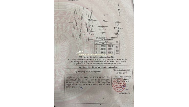 Bán Nhà Mặt Tiền 16 Đường Số 3, P11, Q6