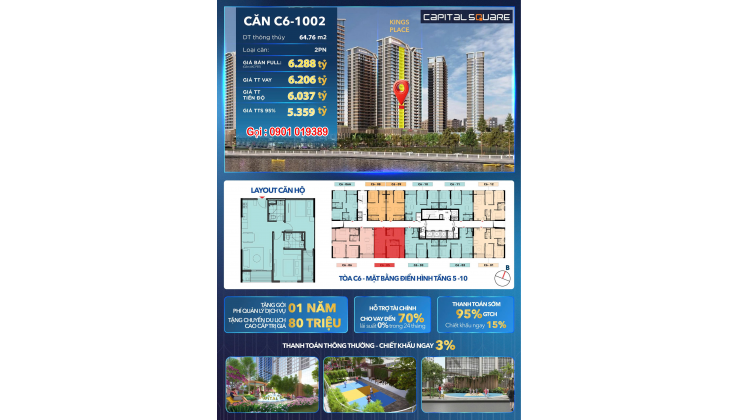 Capital Square - Dòng Tiền Ổn Định Đầu Tư. Ngay Sông Hàn Nơi ở Lý Tưởng Tại Đà Nẵng
