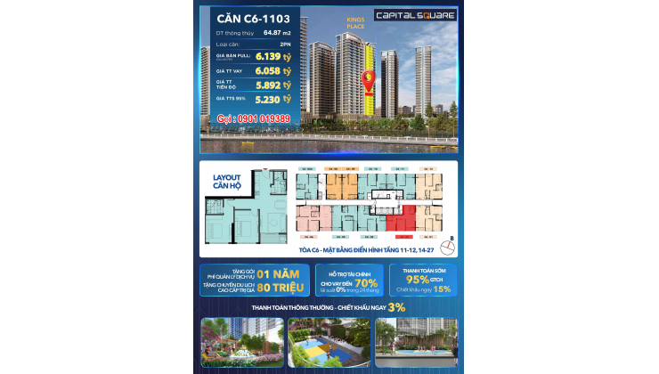 Capital Square - Dòng Tiền Ổn Định Đầu Tư. Ngay Sông Hàn Nơi ở Lý Tưởng Tại Đà Nẵng