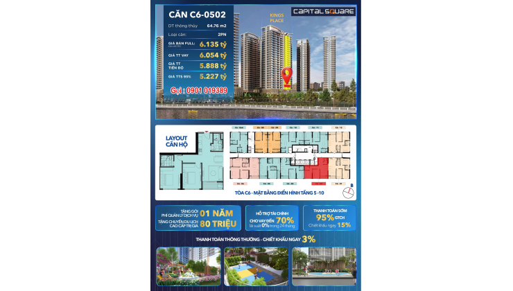 Capital Square - Dòng Tiền Ổn Định Đầu Tư. Ngay Sông Hàn Nơi ở Lý Tưởng Tại Đà Nẵng