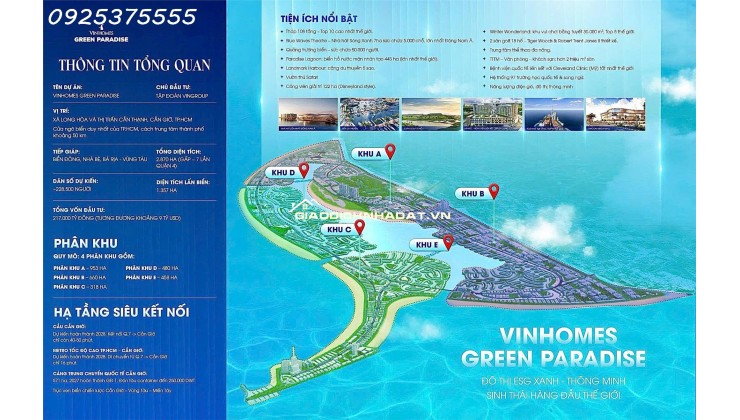 Vinhomes Cần Giờ đại đô thị 2870hecta lớn nhất Việt Nam. Nhận booking và giữ giá tốt ngay từ khi làm móng.