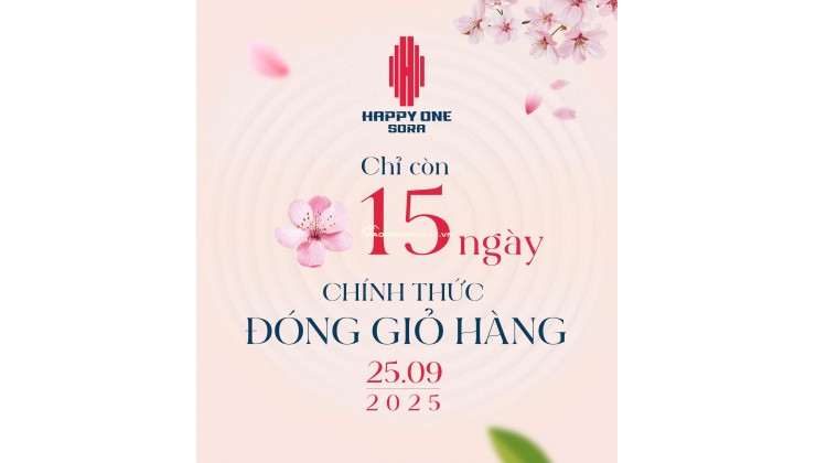 MỞ BÁN CĂN HỘ HAPPY ONE SORA THỦ ĐỨC, NỘI THẤT CAO CẤP, 69M2, TỪ 3.2 TỶ. LH:0987225871.