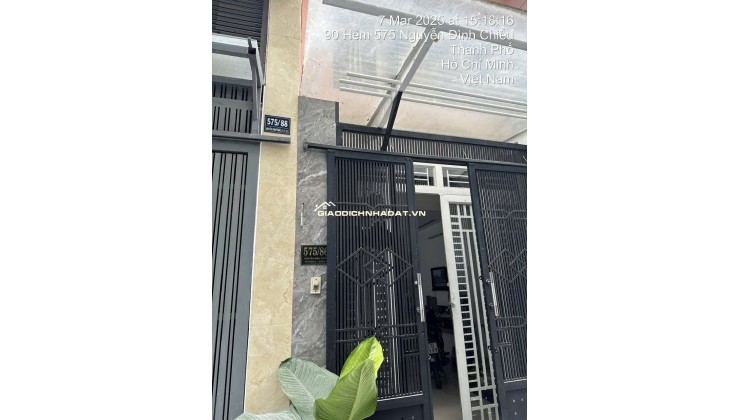 Bán Nhà 575/86 Nguyễn Đình Chiểu, Quận 3. DT: 3.2m*10m. CN: 29m2. 5 Tầng. Giá 9.9  tỷ