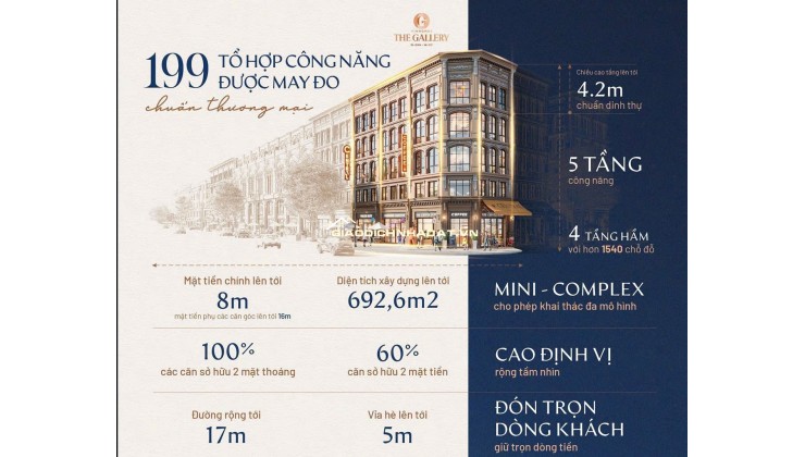 VINHOMES THE GALLERY - LGU1.GUM-1X – TÂM ĐIỂM NỘI KHU - KINH DOANH ĐẮC LỢI