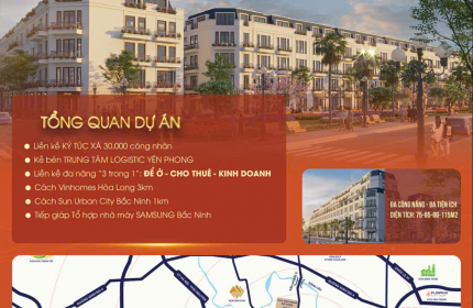 CƠ HỘI ĐẦU TƯ – AN CƯ SINH LỢI  KHU NHÀ Ở ĐÔNG YÊN – YÊN PHONG, BẮC NINH