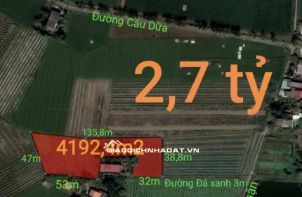 Bán gấp lô đất lúa chuyển thổ không dính quy hoạch giá 2,7 tỷ