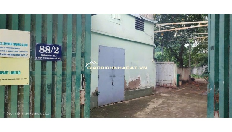 Bán nhà vườn 701m2 vuông vức siêu đẹp ở KDC Hiệp Bình Chánh Thủ Đức
