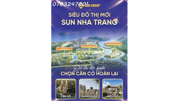 BÁN KHU ĐÔ THỊ SUNGRUP TẠI NHA TRANG