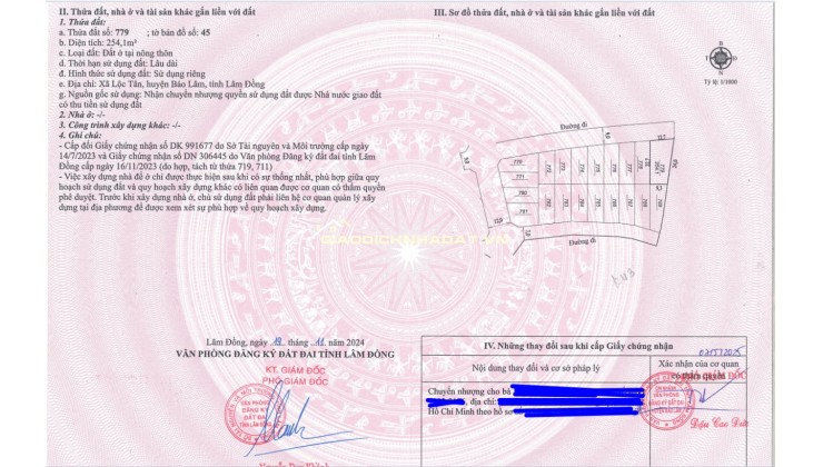 BÁN LÔ ĐẤT NỀN KHU NGHỈ DƯỠNG P2 BẢO LỘC, CÁCH NGÃ 5 ĐAMBRI  6 PHÚT ĐI XE