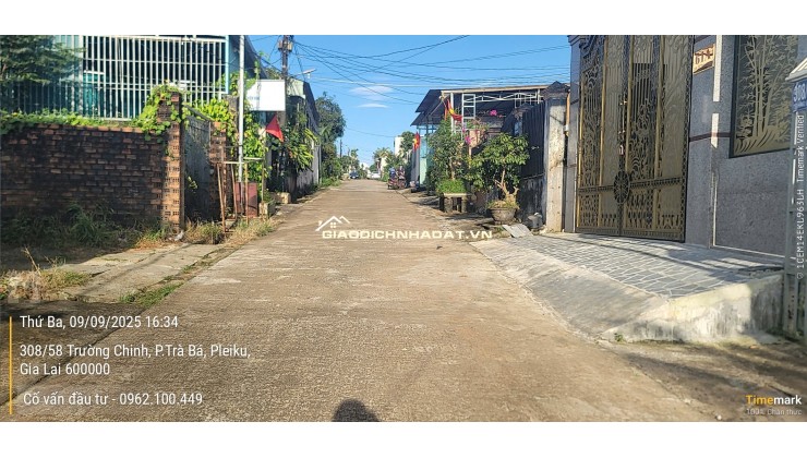 ĐẤT HẺM CHÍNH 308 TRƯỜNG CHINH LIỀN KỀ UBND P.HỘI PHÚ, CHỢ NƠ TRANG LONG