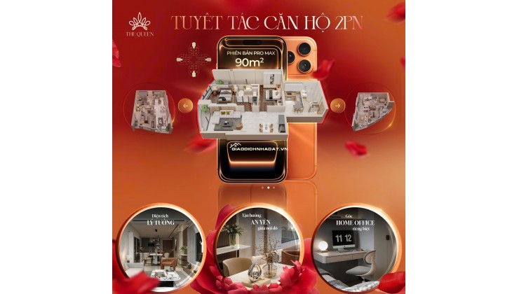 Dự án căn hộ cao cấp 2PN The Queen, địa chỉ 360 Giải Phóng, Phương Liệt, Hà Nội