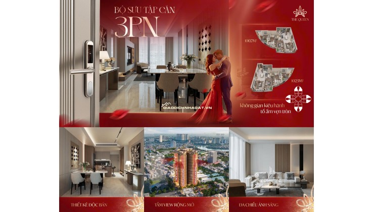 Dự án căn hộ cao cấp 3PN The Queen, địa chỉ 360 Giải Phóng, Phương Liệt, Hà Nội