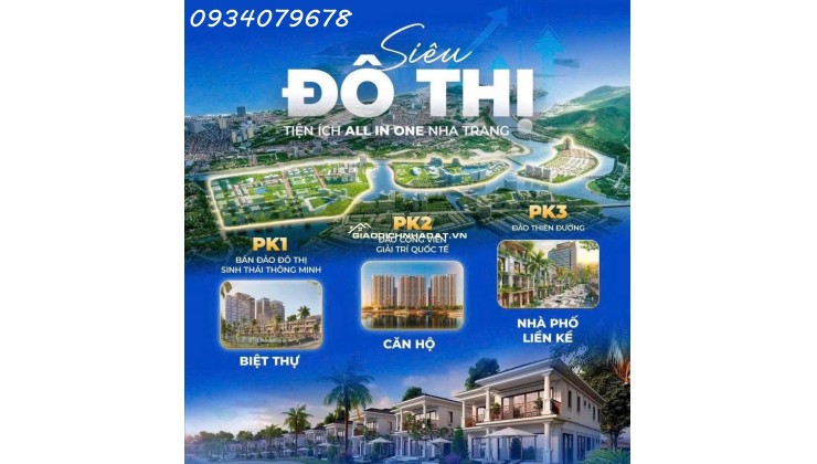 BÁN NHÀ LIỀN KỀ KHU ĐÔ THỊ HỖN HỢP SUNGROUP KHÁNH HÒA