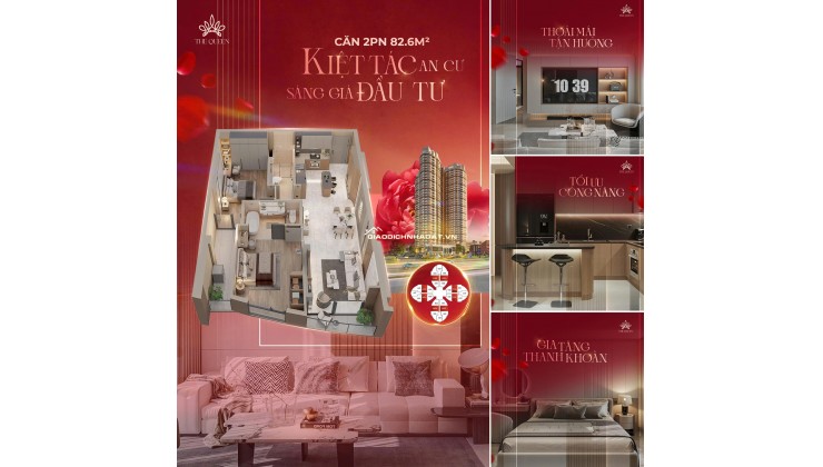 Căn hộ chung cư cao cấp The Queen chiết khấu cực lớn - Sổ hồng riêng