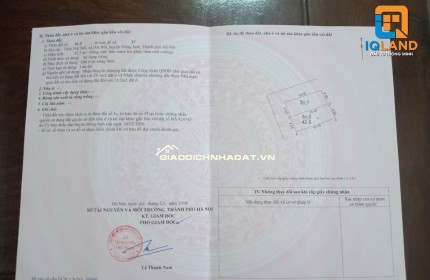 Bán đất Hải Bối Đông Anh Hn 42.5m2
