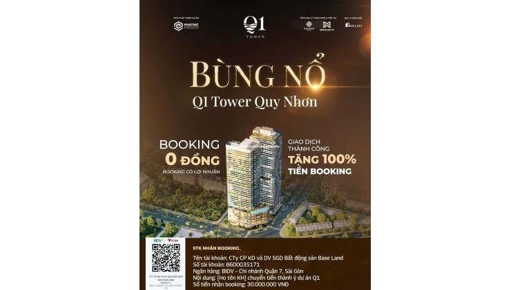Quy Nhơn-Bán Căn Hộ Tòa Nhà Q1 Tower Điểm đầu tư lý tưởng