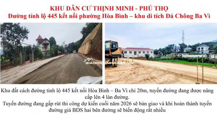  Đất nền 2 mặt tiền, gần cao tốc Hòa Bình – Hà Nội – Tiềm năng tăng giá mạnh!