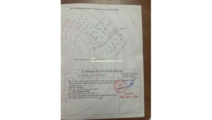 BÁN NHÀ TỔ 33.5m2 – Tổ 15 YÊN NGHĨA – HÀ ĐÔNG- 4 TẦNG – 4.35 TỶ