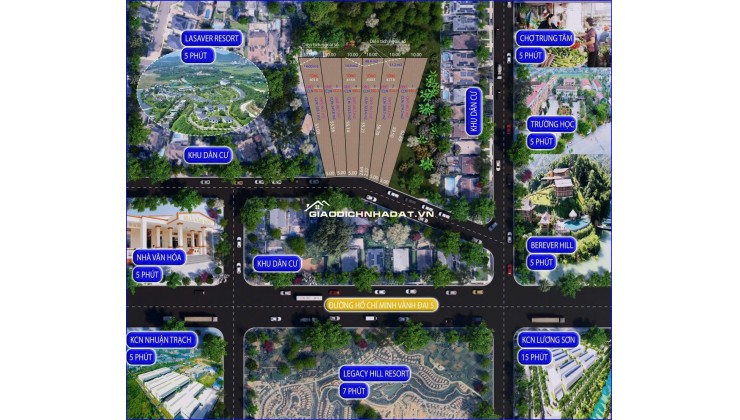  MỞ BÁN KHU ĐẤT 6 LÔ VỊ TRÍ ĐẮC ĐỊA - GIÁ RẺ NHẤT THỊ TRƯỜNG - SÁT KCN NHUẬN TRẠCH