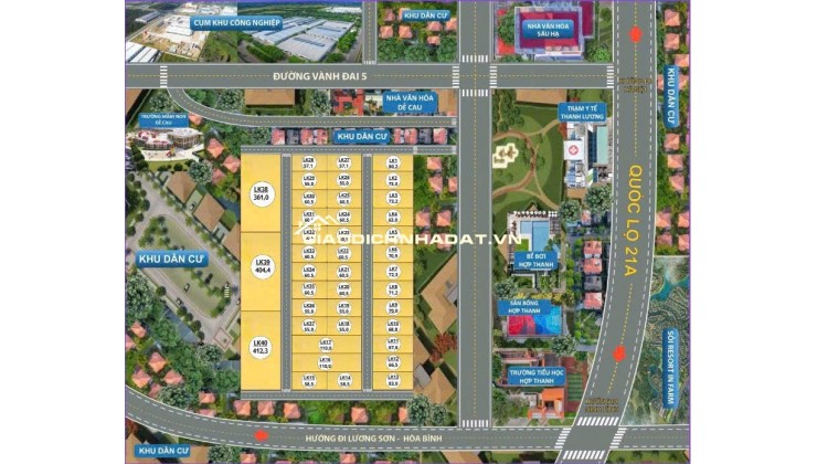  ĐẤT 360TR CAO DƯƠNG – LƯƠNG SƠN – HÒA BÌNH | SÁT KCN 600HA– GẦN VÀNH ĐAI 5 – X2 GIÁ