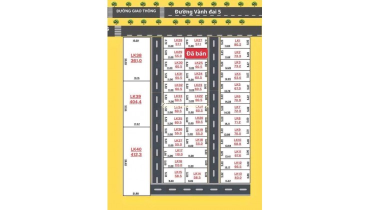 Lô đất diện tích 70,9 m liền kề vs các Cụm CN Thanh Cao, Thanh Hà, Phú Thành đặc biệt tiếp giáp với khu đất đấu giá tại Cao Dương