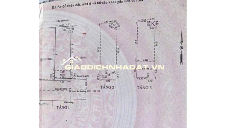  3 TẦNG - 4x14 - ĐƯỜNG XE HƠI - KHU LÊ VĂN QUỚI , GIÁP TÂN PHÚ - CHỈ 5,X 