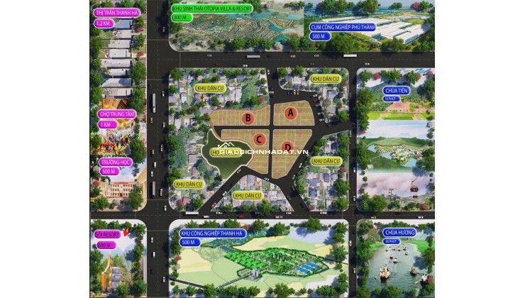Khu đất tại Phú Thành, Lạc Thủy, Hòa Bình. Điểm nhấn vị trí nằm sát các Resort và CCN lớn trọng điểm tại Phú Thành