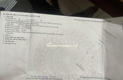 Bán đất nền dự án Nam Hòa Xuân, Ngũ Hành Sơn 100m², sổ đỏ trao tay, giá chỉ 6.5 tỷ, hh1%, hướng Đông đón lộc! Gọi ngay 0843222222.