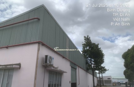 CHO THUÊ KHO 400m² – DĨ AN, BÌNH DƯƠNG