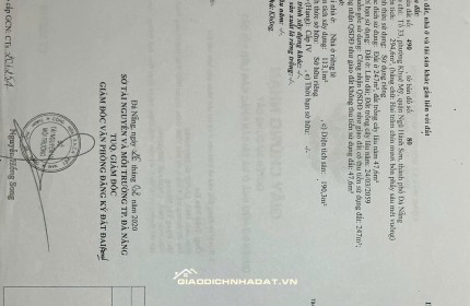 BÁN NHÀ & ĐẤT HIẾM 294,6m² – P. KHUÊ MỸ, Q. NGŨ HÀNH SƠN, ĐÀ NẴNG – SỔ HỒNG 2020