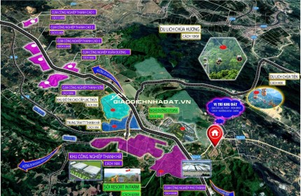 Khu đất tại Phú Thành, Lạc Thủy, Hòa Bình. Điểm nhấn vị trí nằm sát các Resort và CCN lớn trọng điểm tại Phú Thành