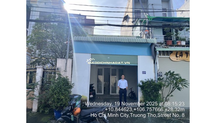 Bán nhà mặt tiền 37D Đường Số 8 P. Trường Thọ TP Thủ Đức