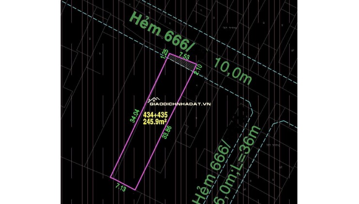 Lô đất 7.6x35m, Lê Trọng Tấn, BHH – Giáp Tân Phú – cực rẻ chỉ 47tr/m2