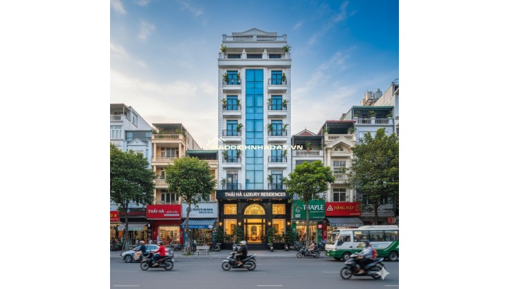 GIÁM SỐC 15 TỶ- BÁN GẤP - MẶT PHỐ THÁI HÀ - 8 TẦNG - 122m2 - OTO KINH DOANH!