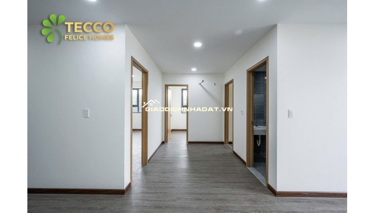 Bán căn hộ Tecco Felice Home diện tích 65m², thiết kế 2 phòng ngủ – 2 WC, mức giá chỉ 30 triệu/m²