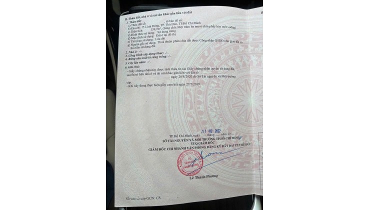 Hẻm Xe Hơi 6m - Đất Nở Hậu – Cơ Hội Đầu Tư Linh Đông