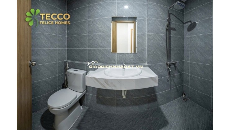 Bán căn hộ Tecco Felice Home diện tích 65m², thiết kế 2 phòng ngủ – 2 WC, mức giá chỉ 30 triệu/m²