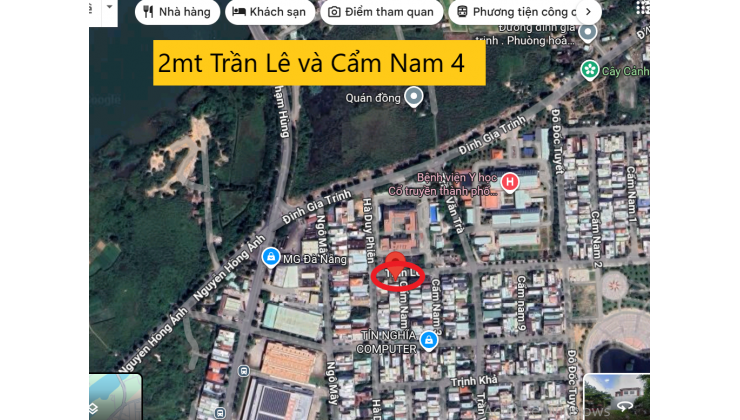  BÁN LÔ GÓC 2 MẶT TIỀN – TRẦN LÊ và CẨM NAM 4 