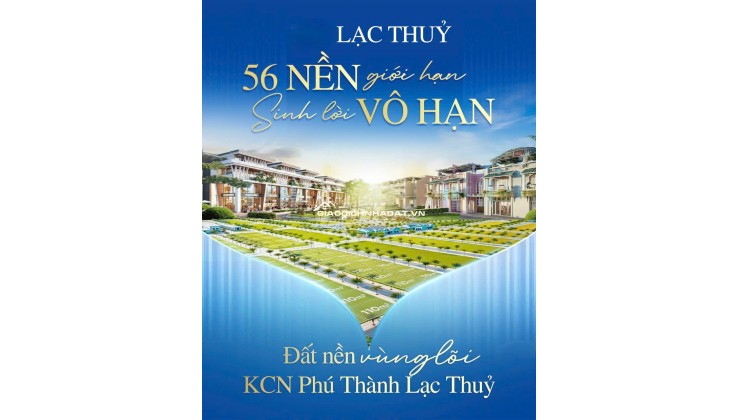 CHIT TỪ 300TR SỞ HỮU NGAY 1 LÔ ĐẤT TẠI LẠC THỦY HÒA BÌNH