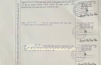 Cần bán gấp nhà đất số 199/1 Tô Ngọc Vân, TP Thủ Đức, DT 341.6m2