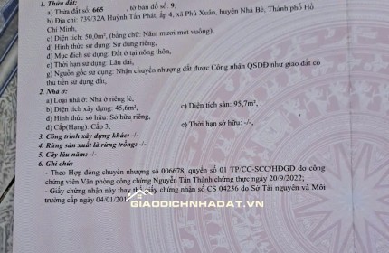 Bán nhà góc 2 mặt tiền hẻm xe hơi Huỳnh Tấn Phát Nhà Bè