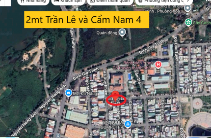  BÁN LÔ GÓC 2 MẶT TIỀN – TRẦN LÊ và CẨM NAM 4 