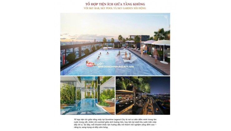 Bán căn hộ 2N cao cấp giá chỉ 6x tại SUNSHINE LEGEND CITY