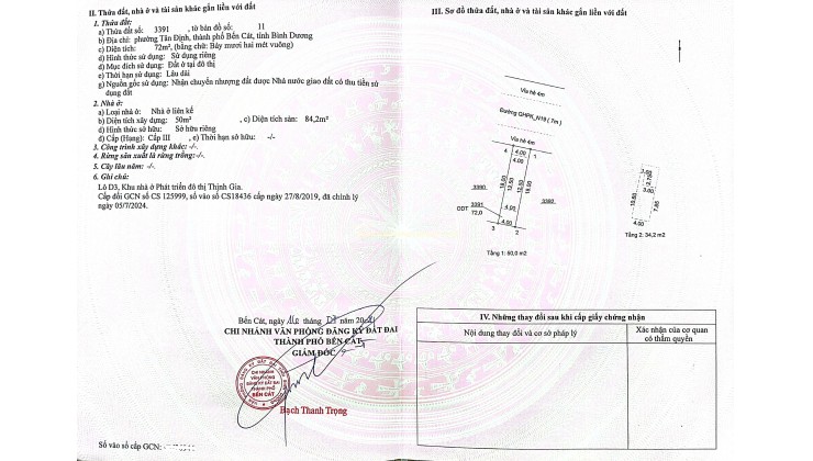 Bán nhà KĐT Thịnh Gia, Tân Định, Bến Cát, Bình Dương (chính chủ)