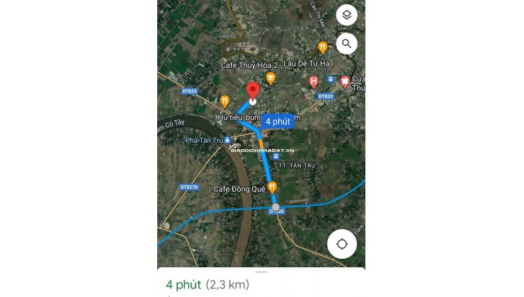 Bán lô đất thổ mặt tiền Cao Thị Mai giá 2,4 tỷ