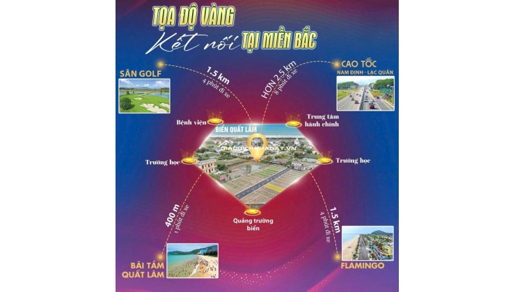 1,3 TỶ SỞ HỮU NGAY LÔ ĐẤT ĐẸP GẦN BÃI TẮM, QUẢNG TRƯỜNG BIỂN, FLAMINGO, KCN VSIP LỚN NHẤT MIỀN BẮC