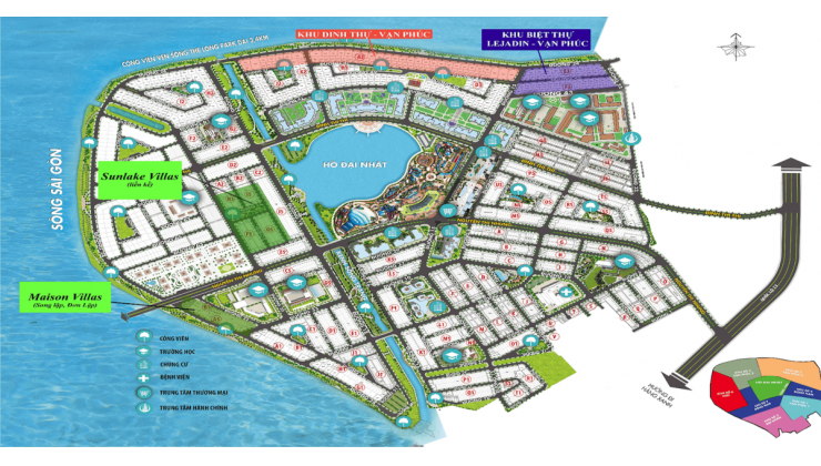 Bán biệt thự Phố SUNLAKE KĐT cao cấp Vạn Phúc City Thủ Đức chỉ 38 tỷ